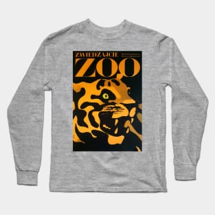 Visit The ZOO Warsaw Poland TIGER Advertisement Vintage Travel Long Sleeve T-Shirt